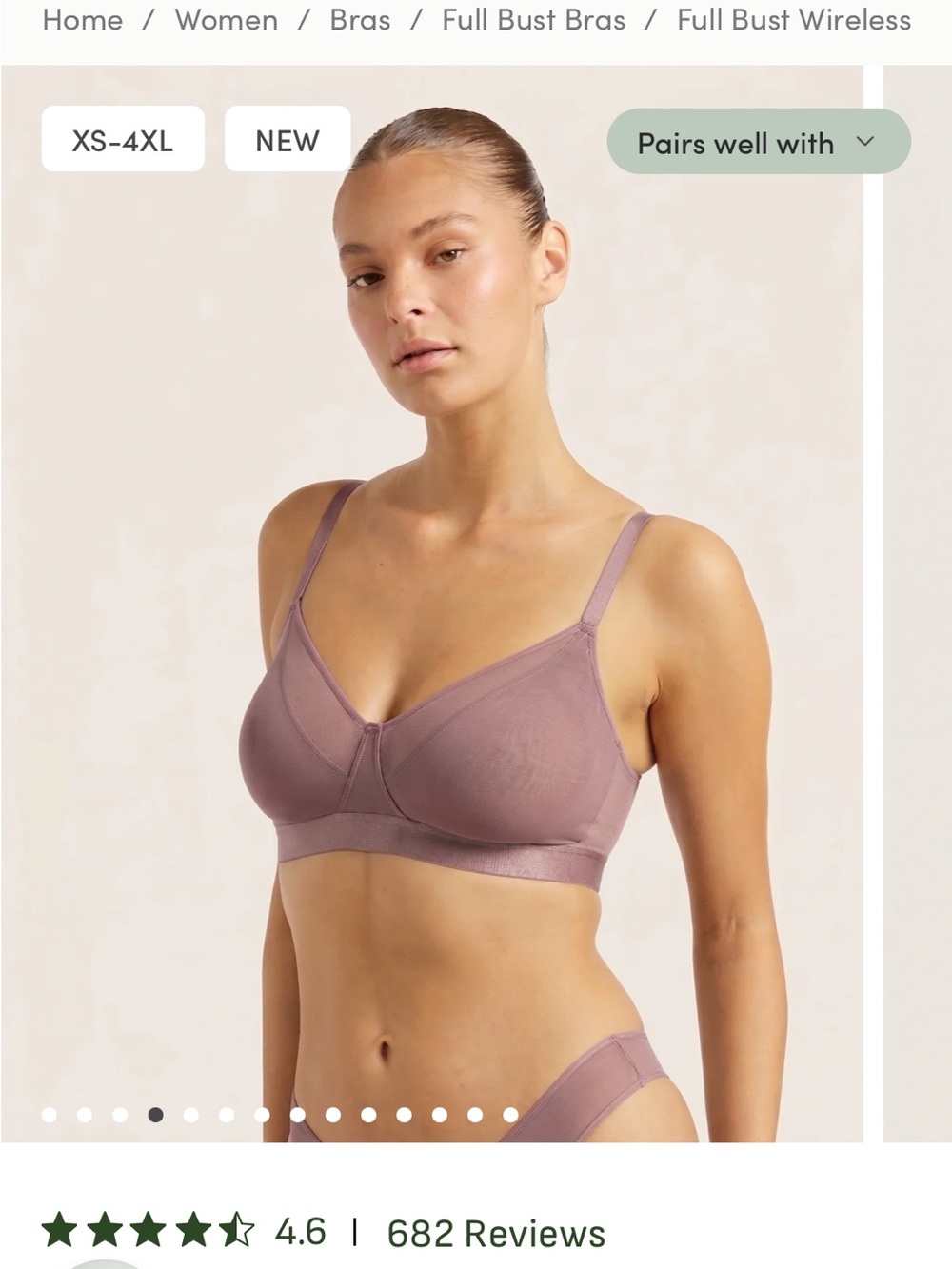 BOODY Full Bust Mesh Bra NWT - Picture 8 of 8